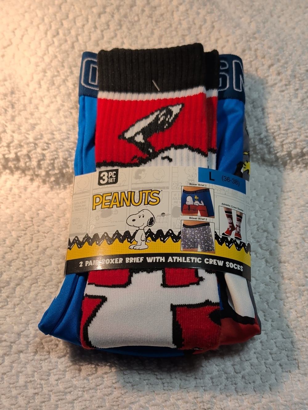 Peanuts Men's Boxer Briefs & Crew Socks